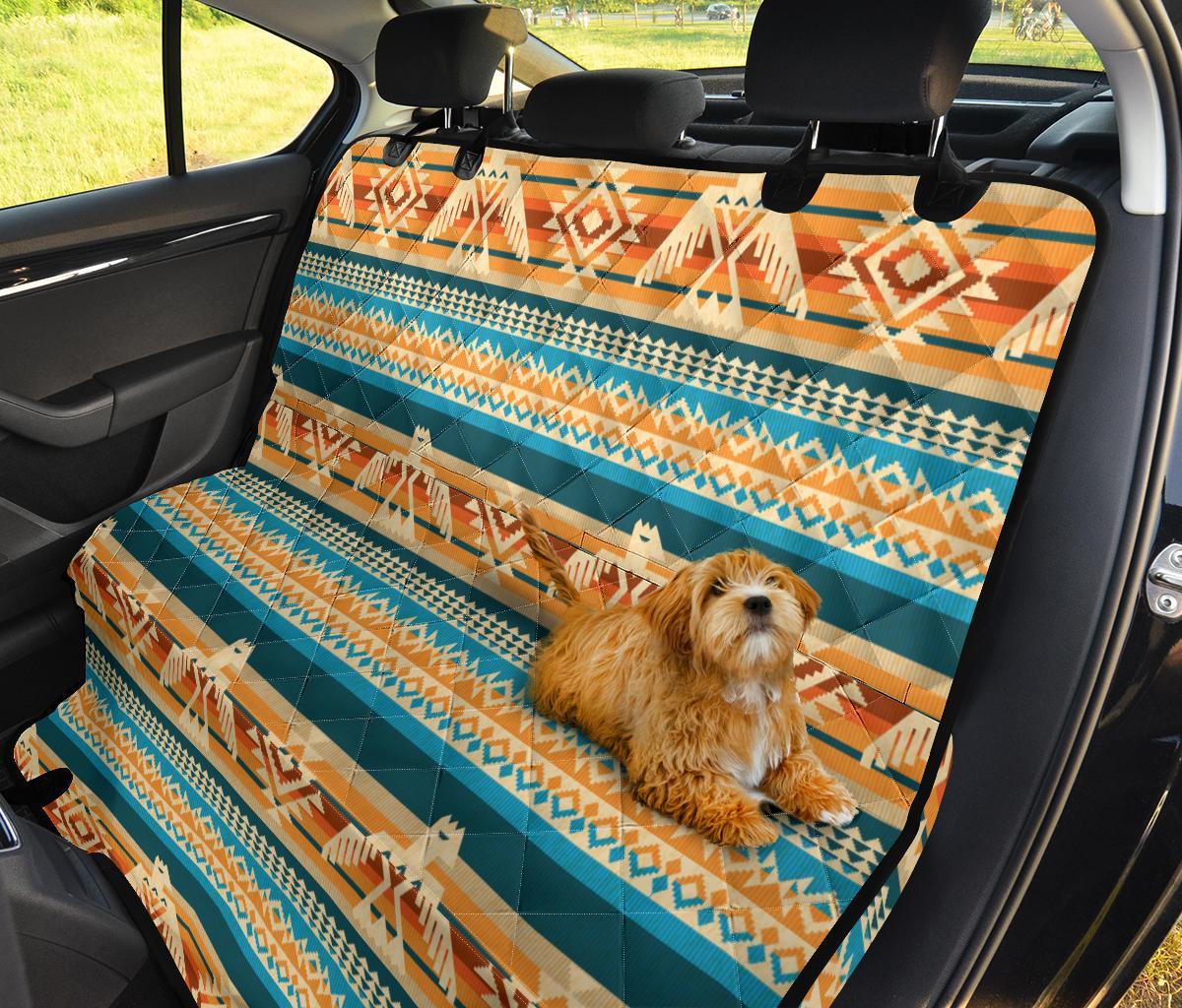 Aztec Eagle Print Pattern Pet Car Seat Cover-grizzshop