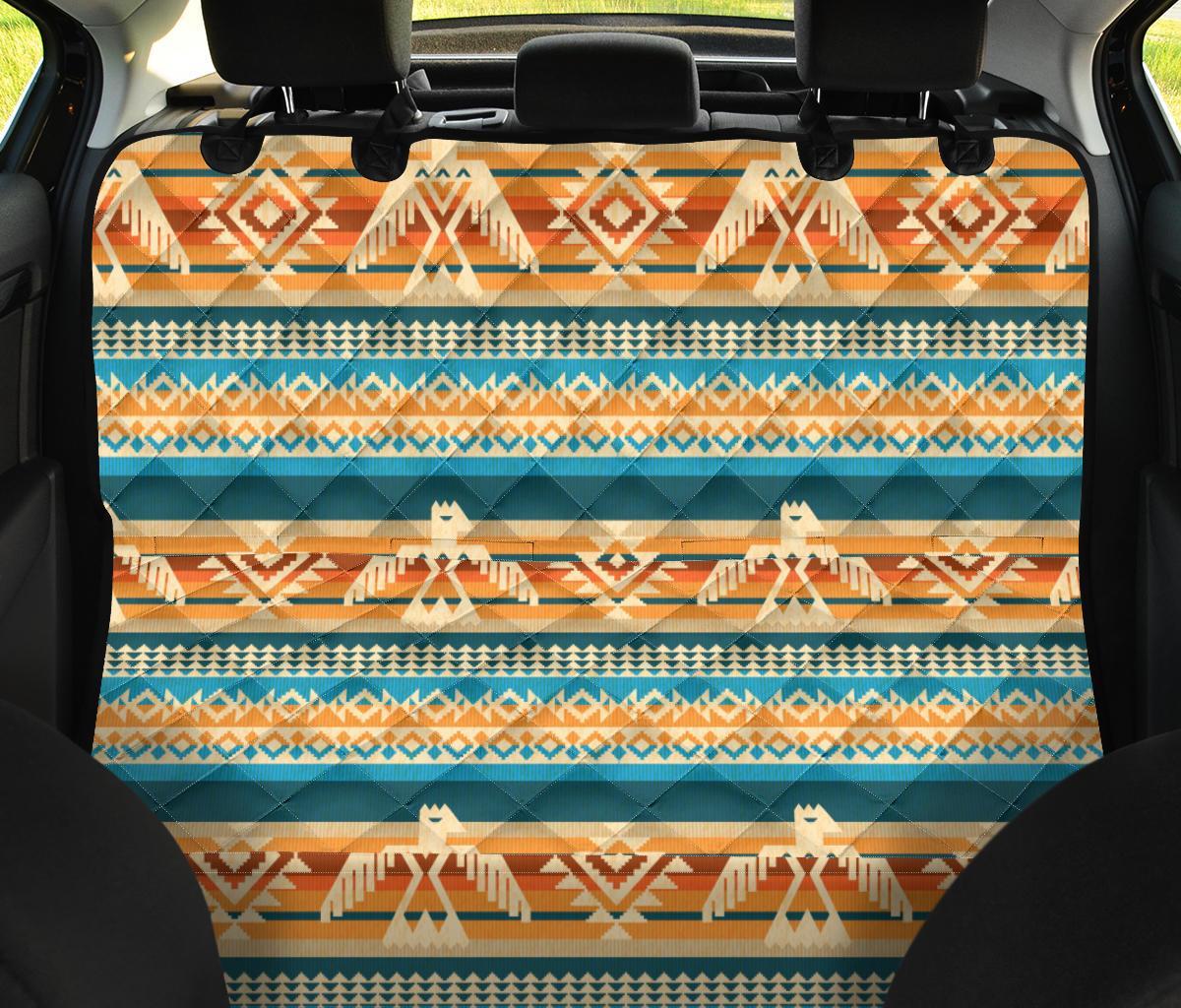 Aztec Eagle Print Pattern Pet Car Seat Cover-grizzshop