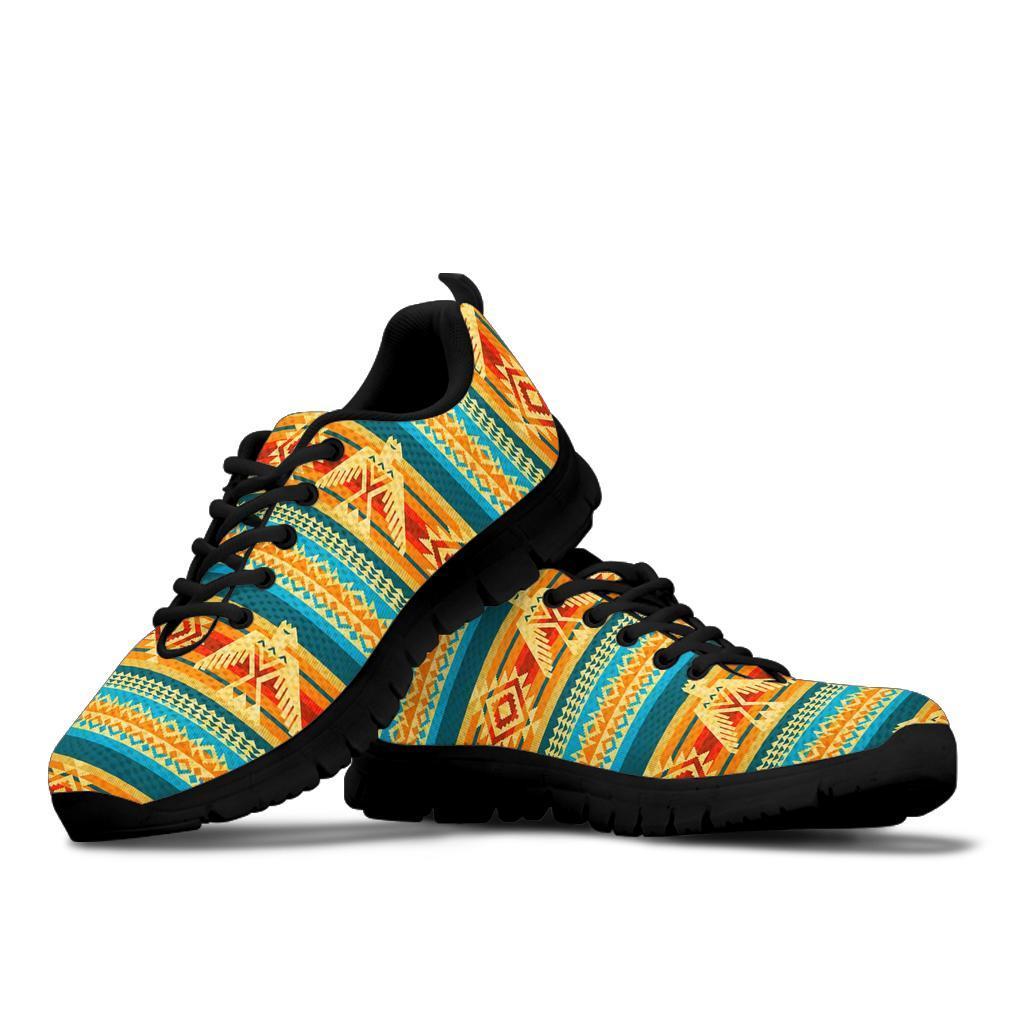 Aztec Eagle Print Pattern Sneaker Shoes For Men Women-grizzshop