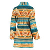 Aztec Eagle Print Pattern Women Long Robe-grizzshop