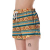 Aztec Eagle Print Pattern Women's Shorts-grizzshop