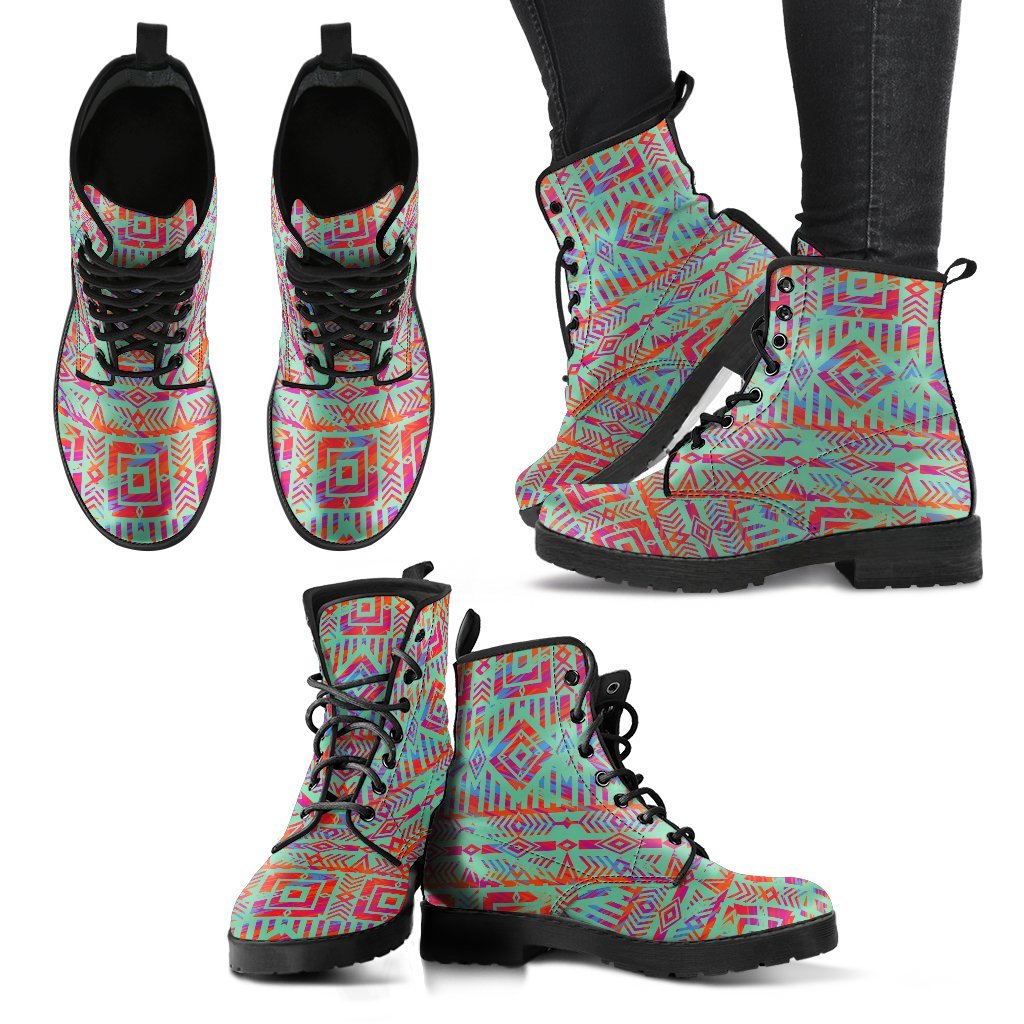 Aztec Green Women's Boots-grizzshop