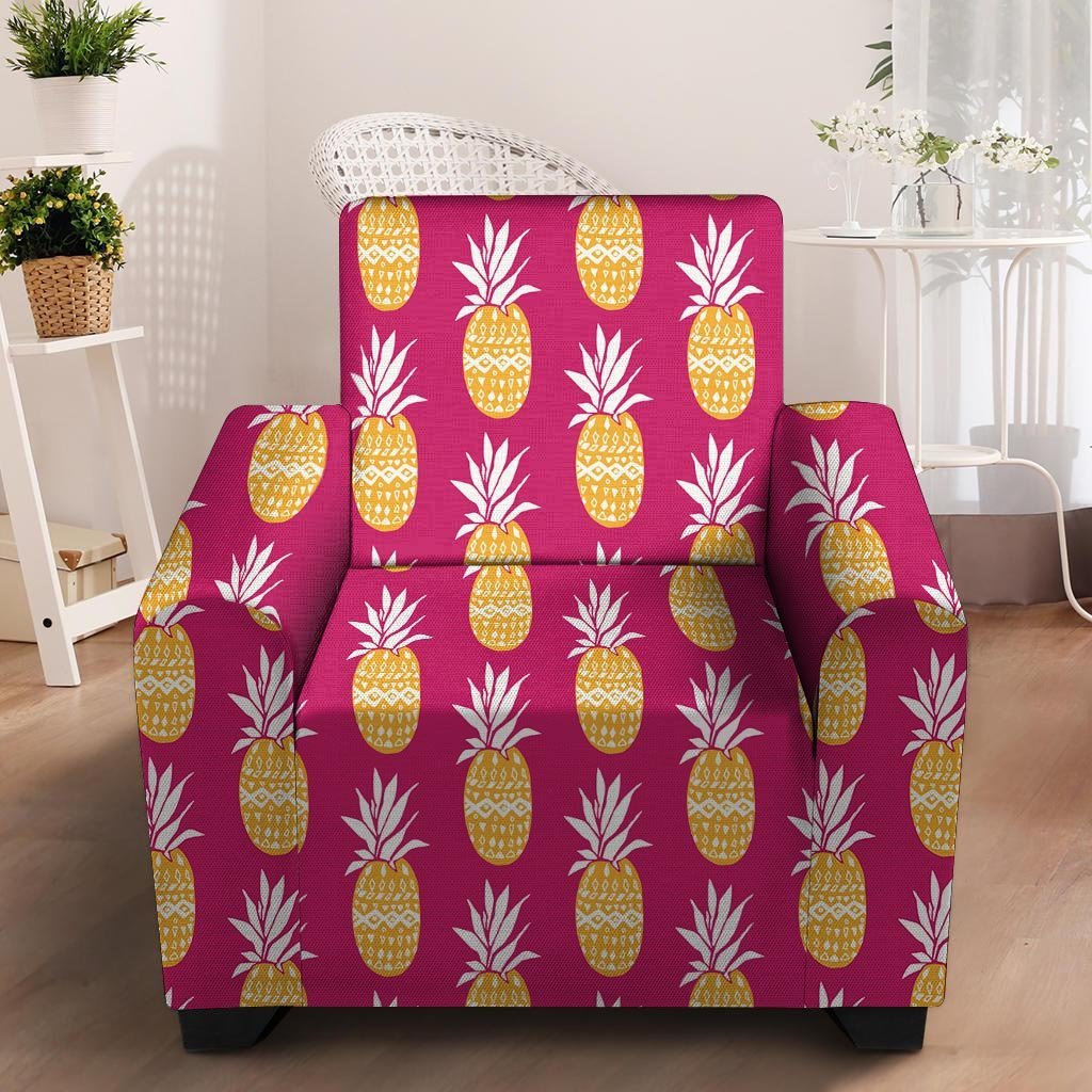 Aztec Hawaiian Pineapple Print Armchair Cover-grizzshop