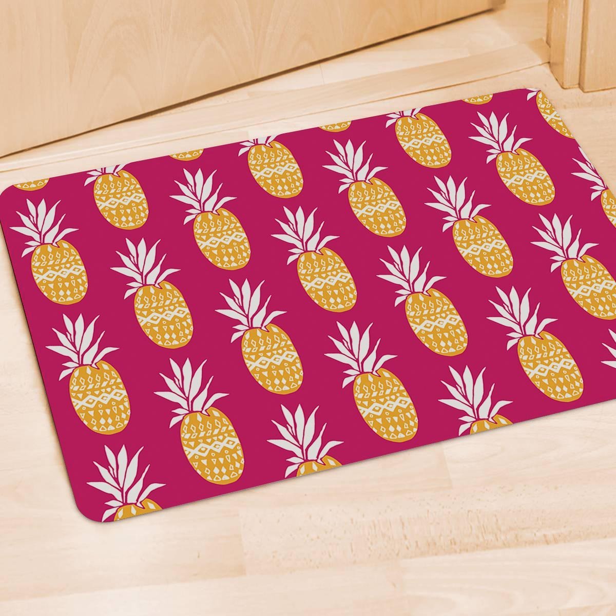 Aztec Hawaiian Pineapple Print Door Mat-grizzshop