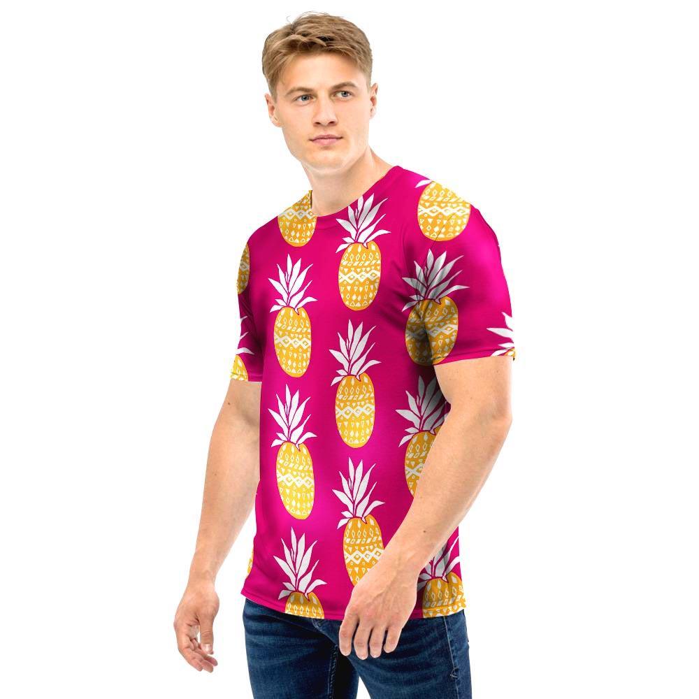 Aztec Hawaiian Pineapple Print Men T Shirt-grizzshop