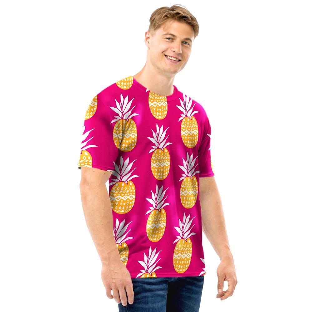 Aztec Hawaiian Pineapple Print Men T Shirt-grizzshop