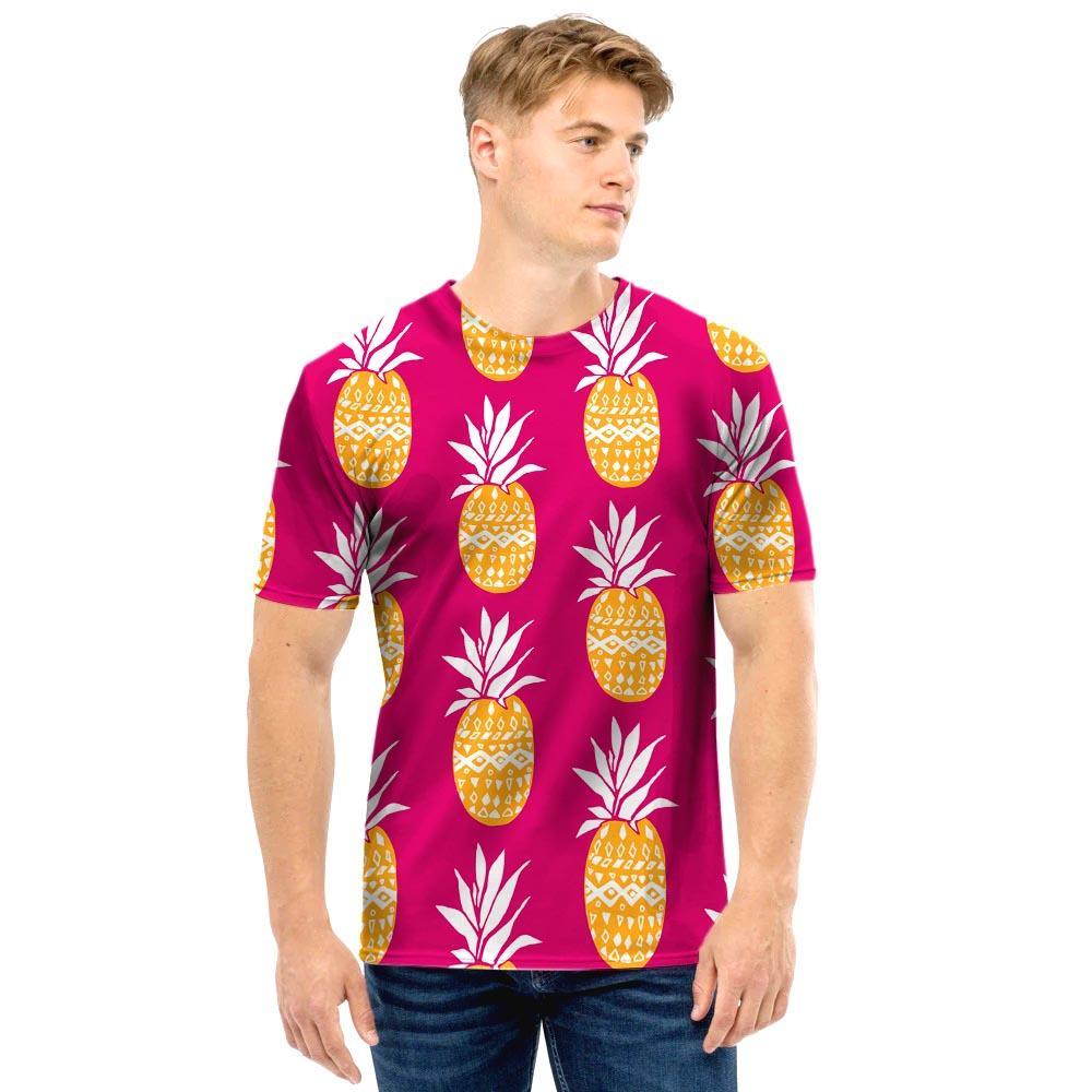 Aztec Hawaiian Pineapple Print Men T Shirt-grizzshop