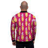 Aztec Hawaiian Pineapple Print Men's Bomber Jacket-grizzshop