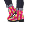 Aztec Hawaiian Pineapple Print Men's Boots-grizzshop