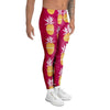 Aztec Hawaiian Pineapple Print Men's Leggings-grizzshop