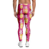 Aztec Hawaiian Pineapple Print Men's Leggings-grizzshop