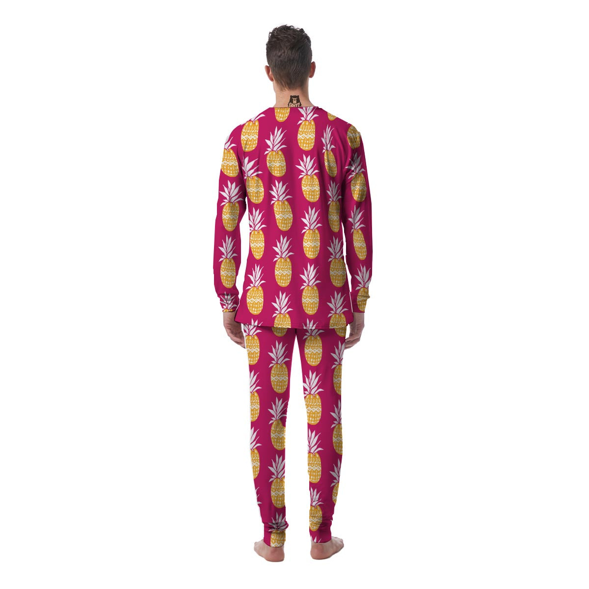 Aztec Hawaiian Pineapple Print Men's Pajamas-grizzshop