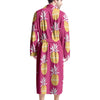 Aztec Hawaiian Pineapple Print Men's Robe-grizzshop