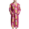 Aztec Hawaiian Pineapple Print Men's Robe-grizzshop