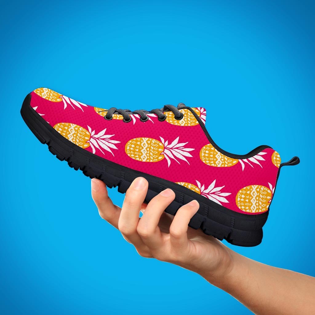 Aztec Hawaiian Pineapple Print Men's Sneakers-grizzshop