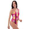 Aztec Hawaiian Pineapple Print One Piece Swimsuite-grizzshop