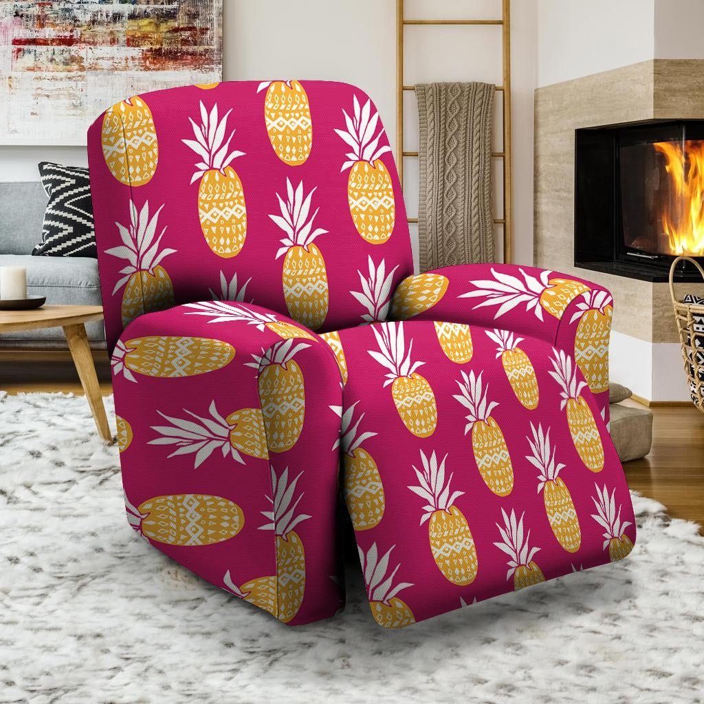 Aztec Hawaiian Pineapple Print Recliner Cover-grizzshop