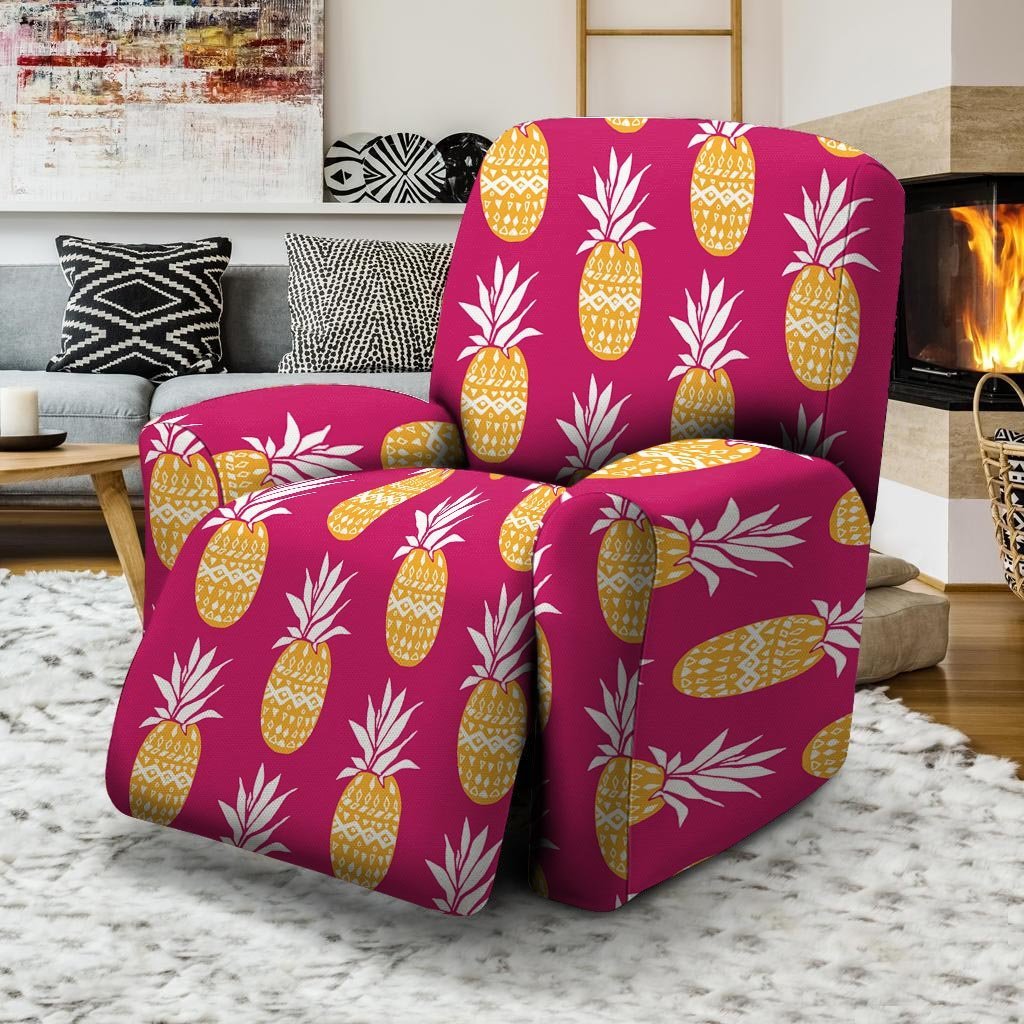 Aztec Hawaiian Pineapple Print Recliner Cover-grizzshop