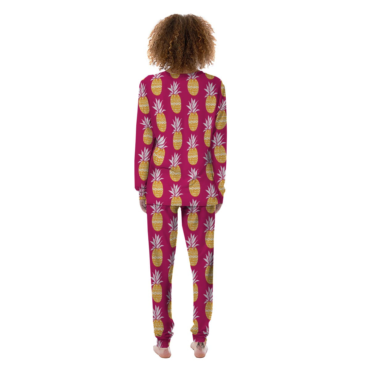 Aztec Hawaiian Pineapple Print Women's Pajamas-grizzshop