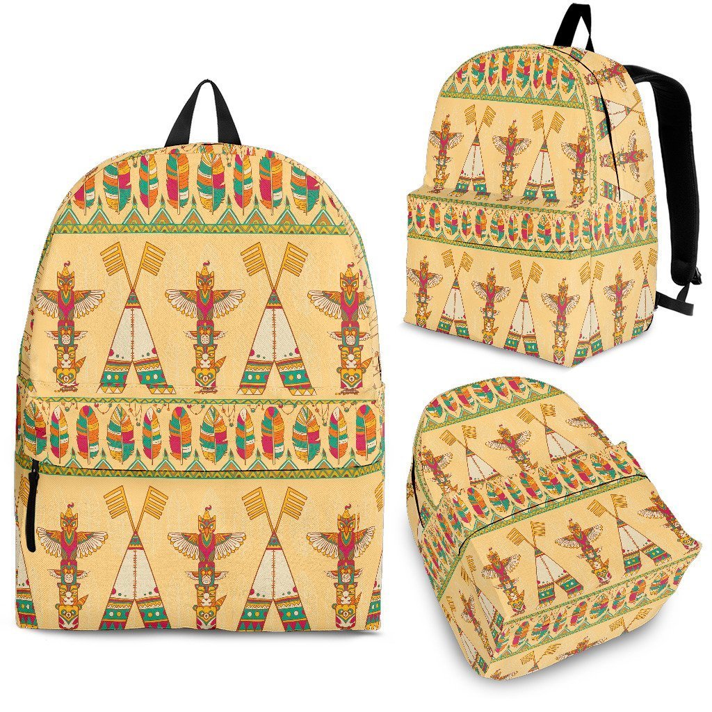 Aztec Indians Navajo Tribal Native American Print Backpack-grizzshop