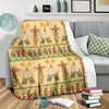 Aztec Indians Navajo Tribal Native American Print Blanket-grizzshop