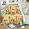 Aztec Indians Navajo Tribal Native American Print Blanket-grizzshop