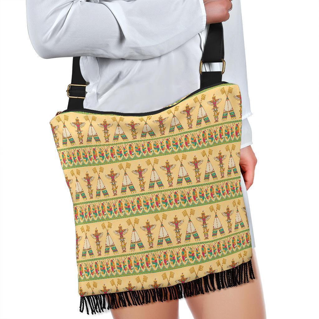 Aztec Indians Navajo Tribal Native American Print Crossbody Bags-grizzshop