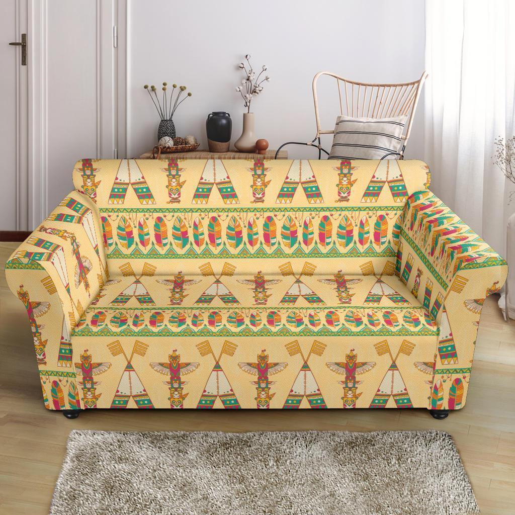 Aztec Indians Navajo Tribal Native American Print Loveseat Cover-grizzshop