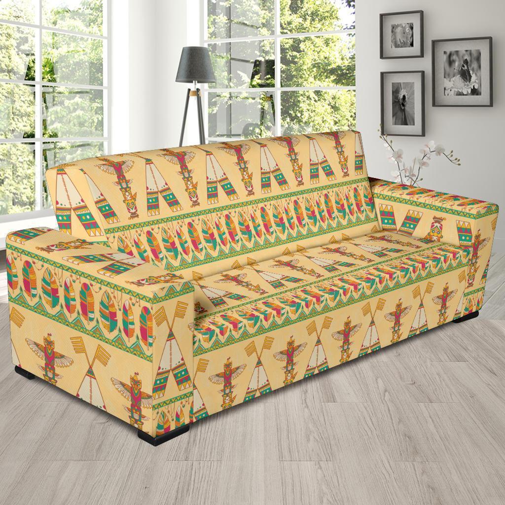 Aztec Indians Navajo Tribal Native American Print Sofa Covers-grizzshop