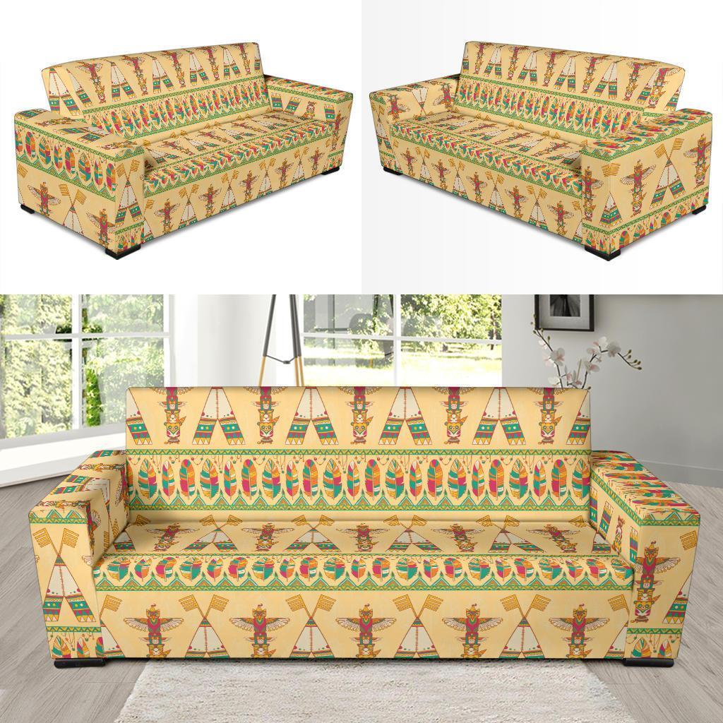 Aztec Indians Navajo Tribal Native American Print Sofa Covers-grizzshop