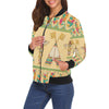 Load image into Gallery viewer, Aztec Indians Navajo Tribal Native American Print Women Casual Bomber Jacket-grizzshop