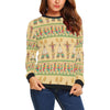 Aztec Indians Navajo Tribal Native American Print Women Crewneck Sweatshirt-grizzshop