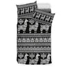 Aztec Llama Pattern Print Duvet Cover Bedding Set-grizzshop