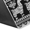 Aztec Llama Pattern Print Floor Mat-grizzshop