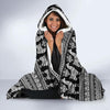 Aztec Llama Pattern Print Hooded Blanket-grizzshop