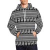 Aztec Llama Pattern Print Men Pullover Hoodie-grizzshop