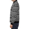 Aztec Llama Pattern Print Men's Bomber Jacket-grizzshop