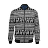 Aztec Llama Pattern Print Men's Bomber Jacket-grizzshop