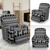 Aztec Llama Pattern Print Recliner Cover-grizzshop