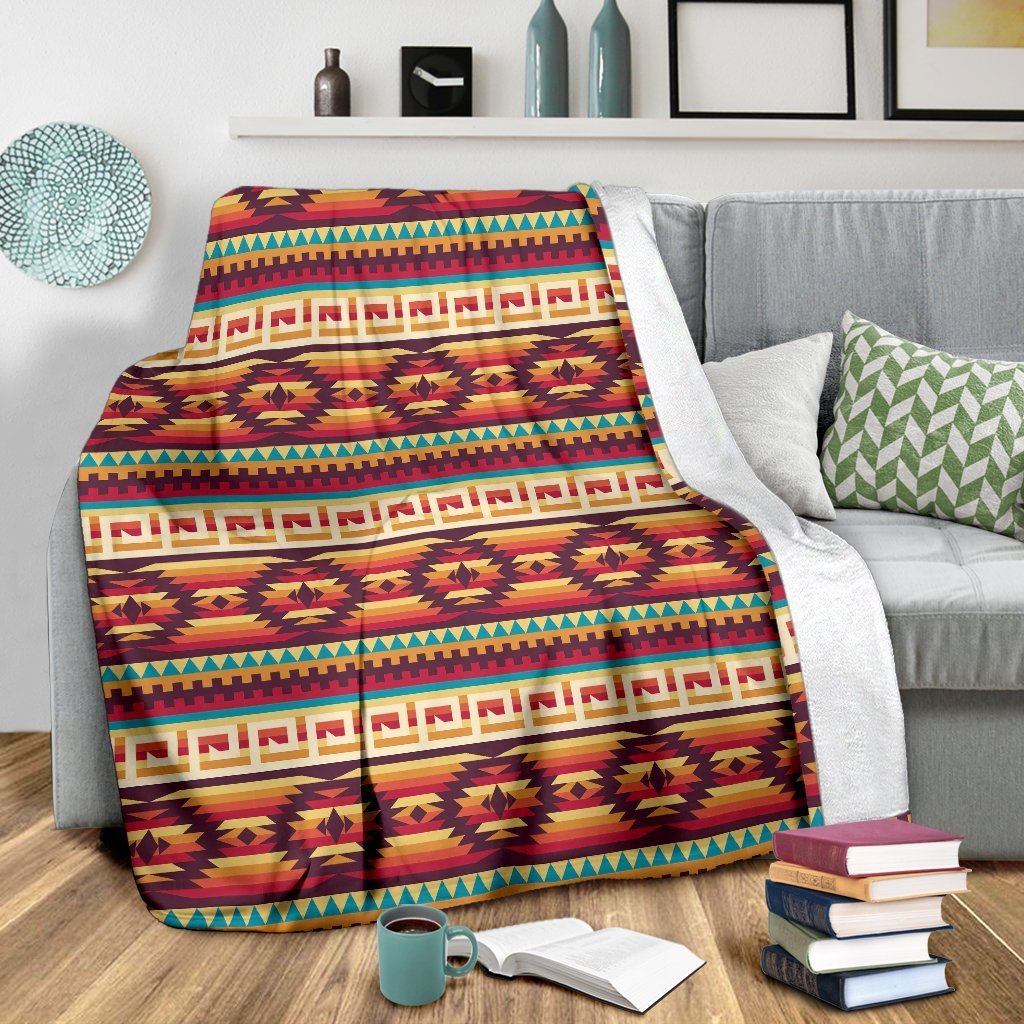 Aztec Native American Tribal Navajo Indians Print Blanket-grizzshop