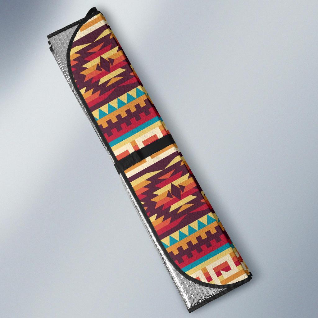 Aztec Native American Tribal Navajo Indians Print Car Sun Shade-grizzshop