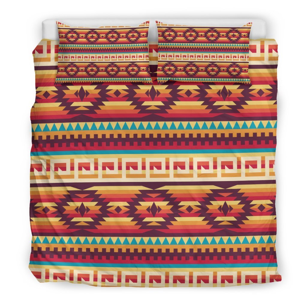 Aztec Native American Tribal Navajo Indians Print Duvet Cover Bedding Set-grizzshop