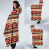 Aztec Native American Tribal Navajo Indians Print Hooded Blanket-grizzshop