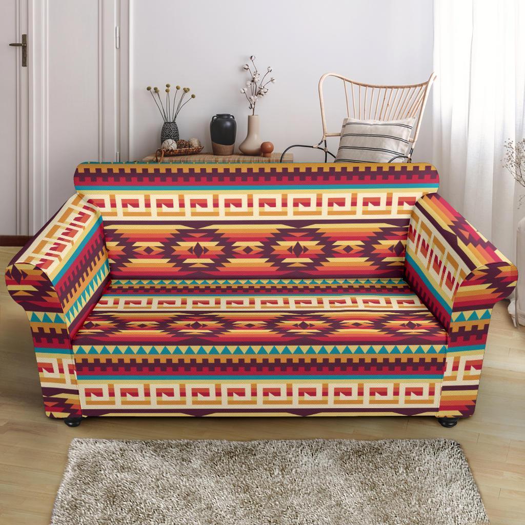 Aztec Native American Tribal Navajo Indians Print Loveseat Cover-grizzshop