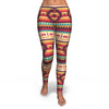 Aztec Native American Tribal Navajo Indians Print Pattern Women Leggings-grizzshop