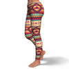 Aztec Native American Tribal Navajo Indians Print Pattern Women Leggings-grizzshop