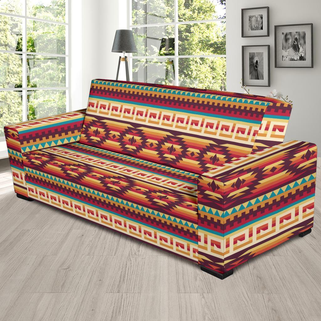 Aztec Native American Tribal Navajo Indians Print Sofa Covers-grizzshop