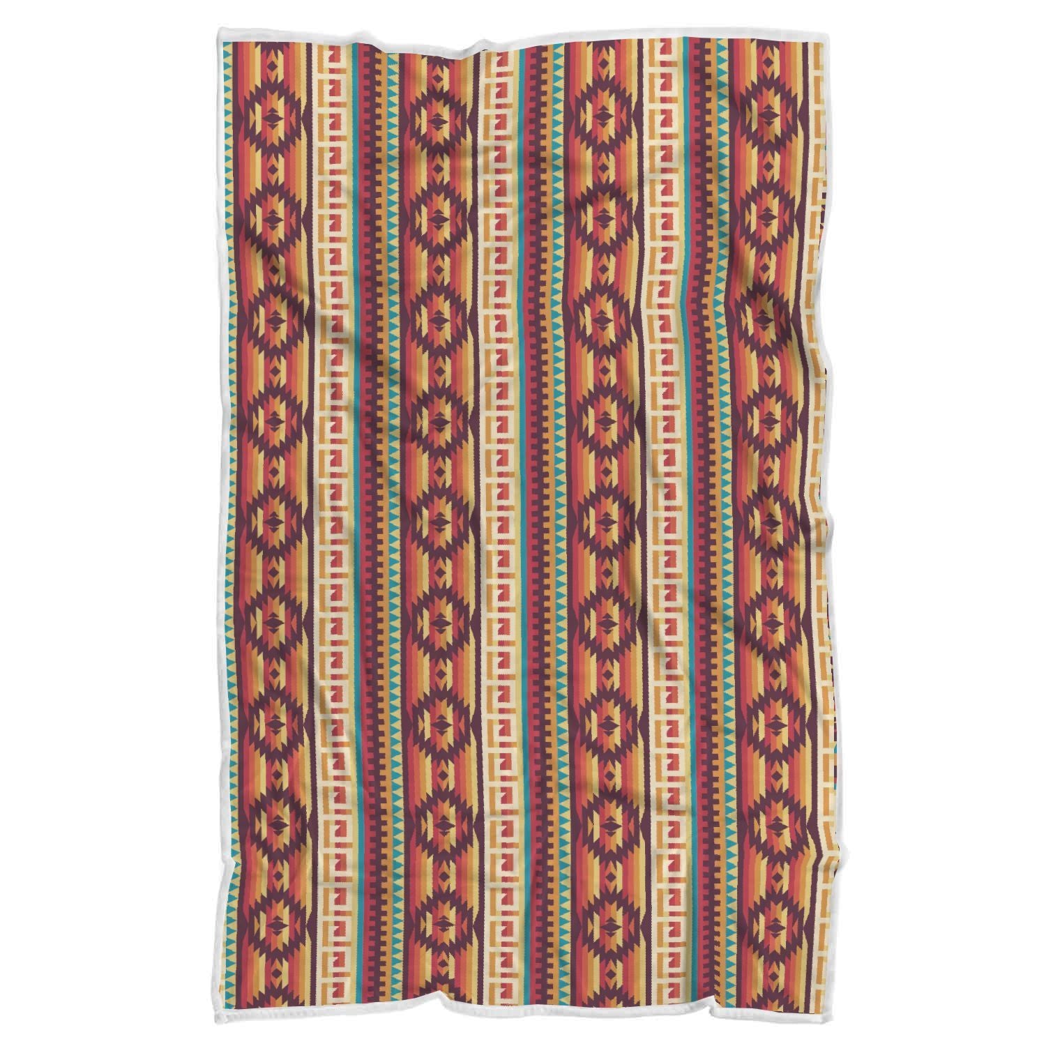 Aztec Native American Tribal Navajo Indians Print Throw Blanket-grizzshop