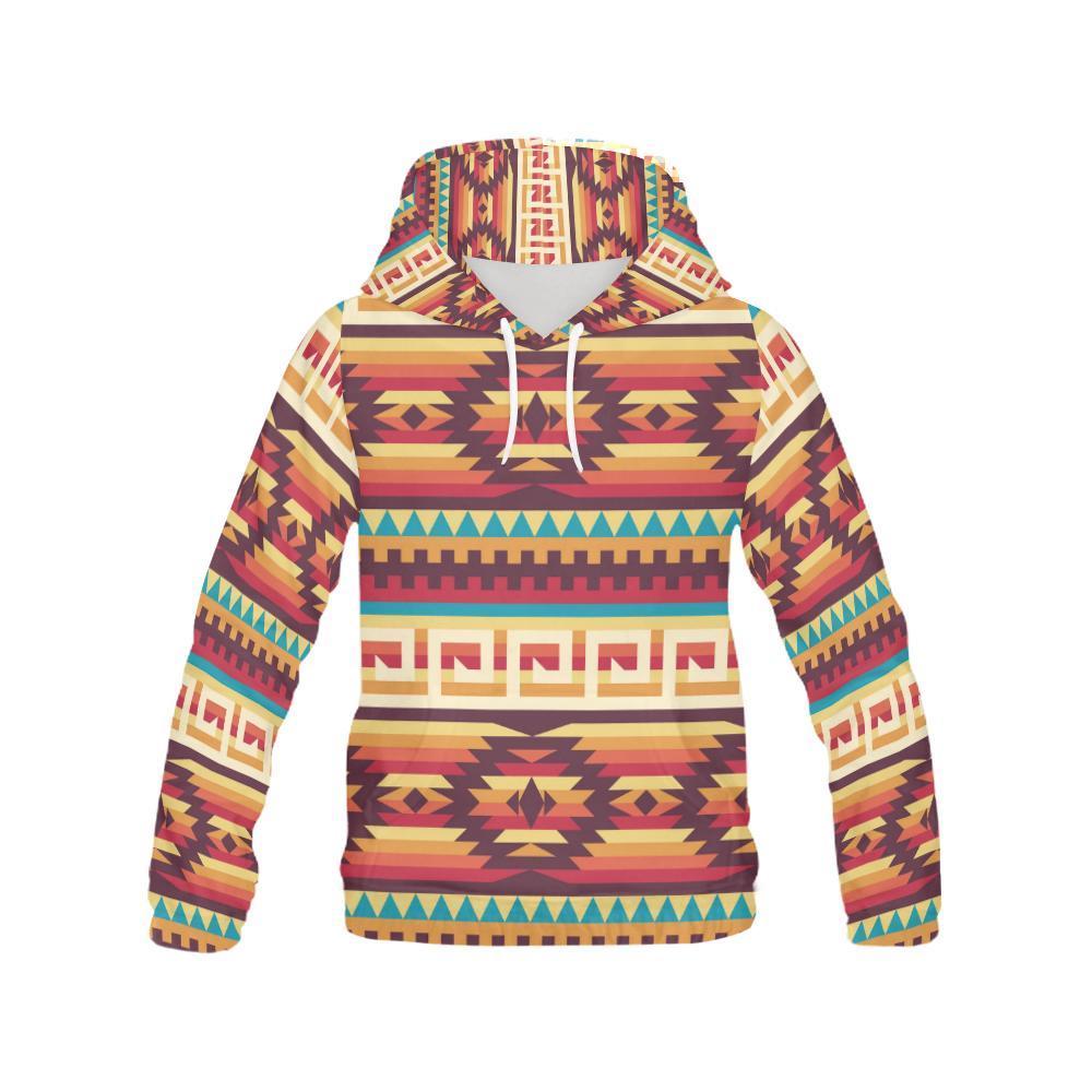 Aztec Native American Tribal Navajo Indians Print Women Pullover Hoodies -grizzshop