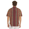 Aztec Native Tribal Print Pattern Men's Short Sleeve Shirts-grizzshop